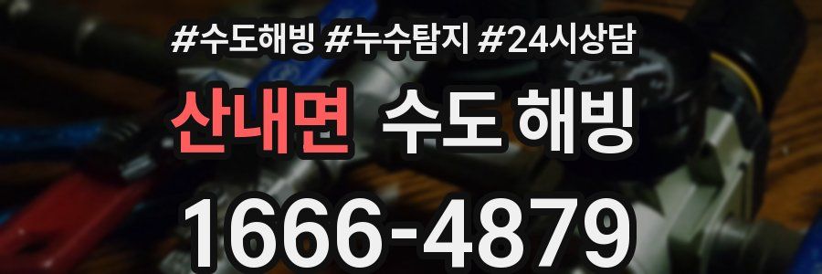 산내면 수도 해빙