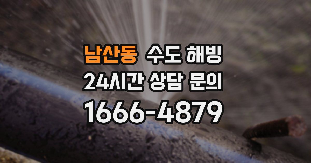 남산동 수도 해빙