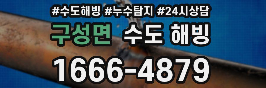 구성면 수도 해빙