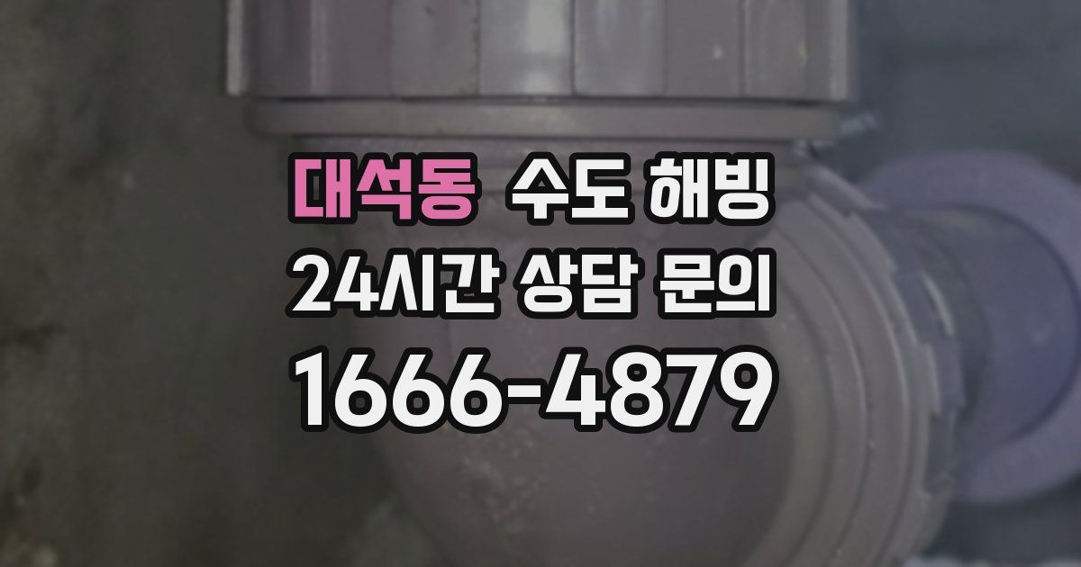 대석동 수도 해빙