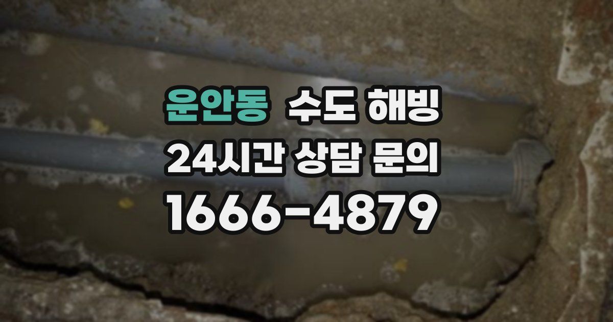 운안동 수도 해빙