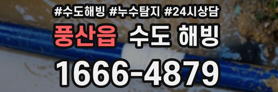 풍산읍 수도 해빙