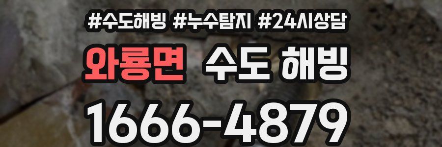 와룡면 수도 해빙