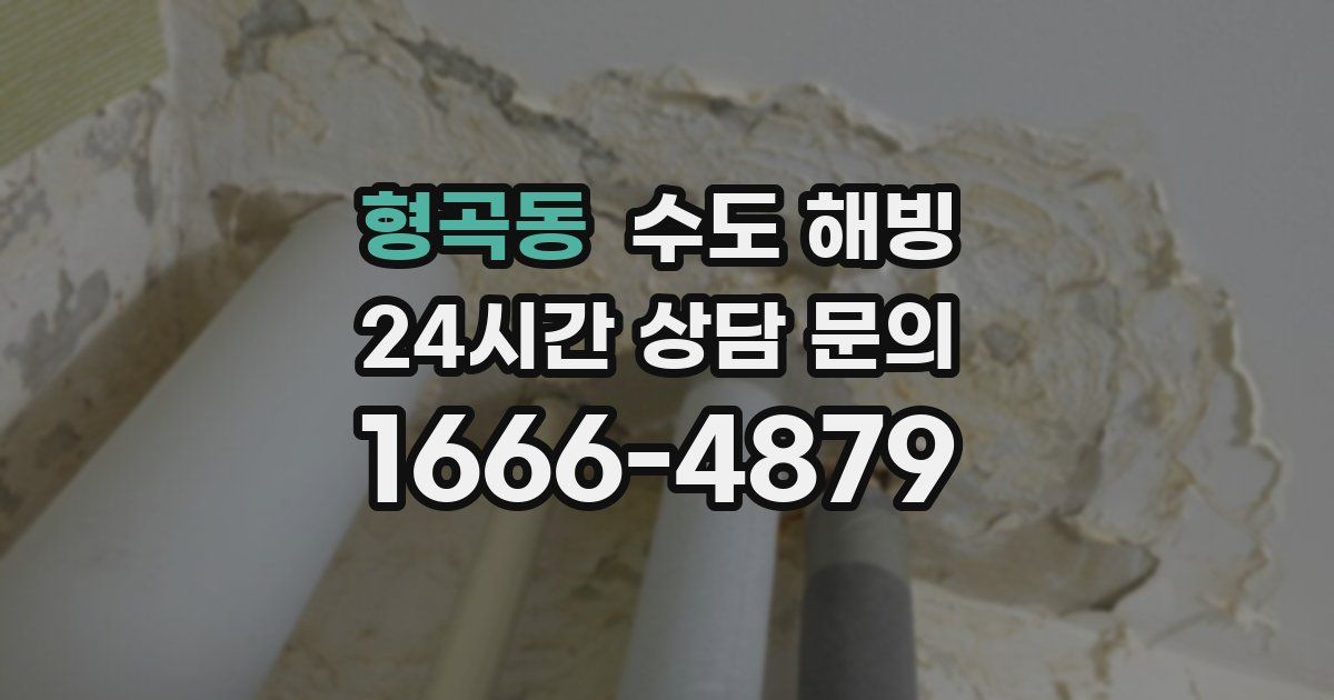 형곡동 수도 해빙