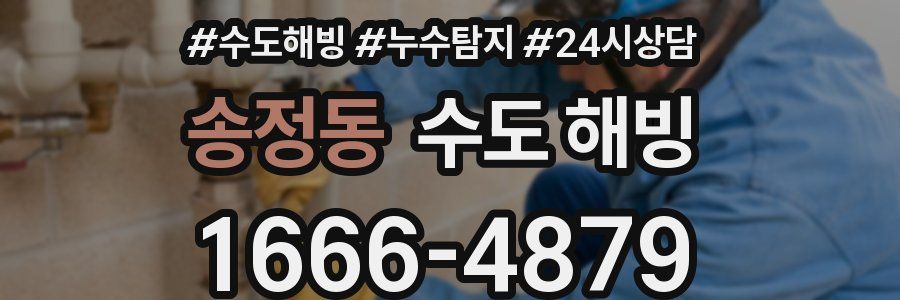 송정동 수도 해빙