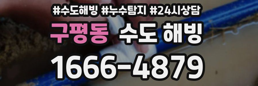 구평동 수도 해빙