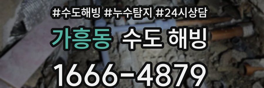 가흥동 수도 해빙