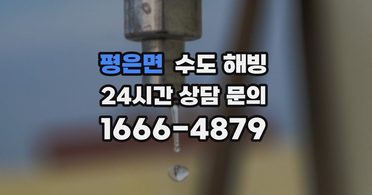 평은면 수도 해빙
