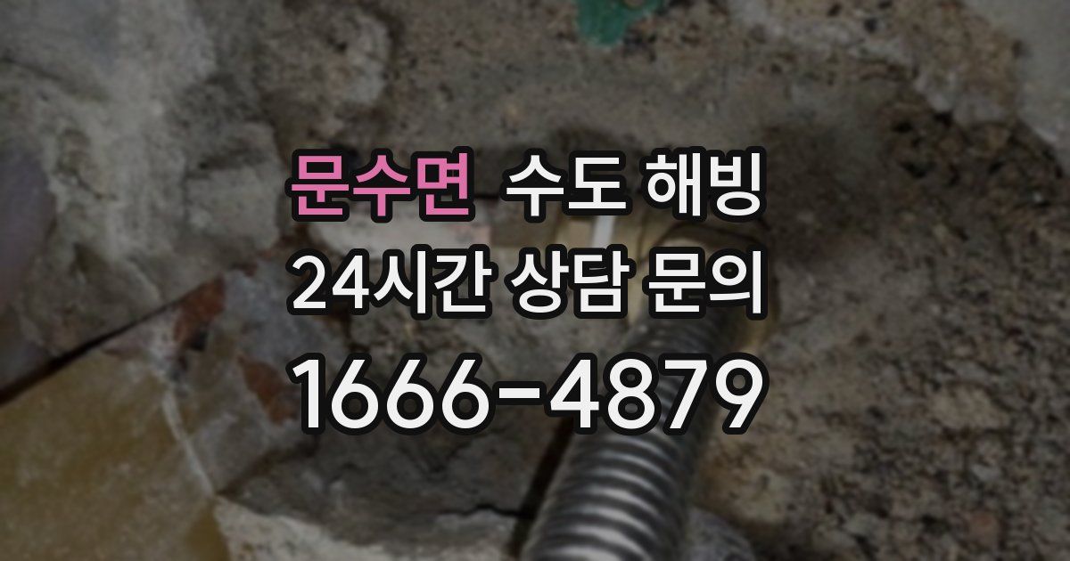 문수면 수도 해빙