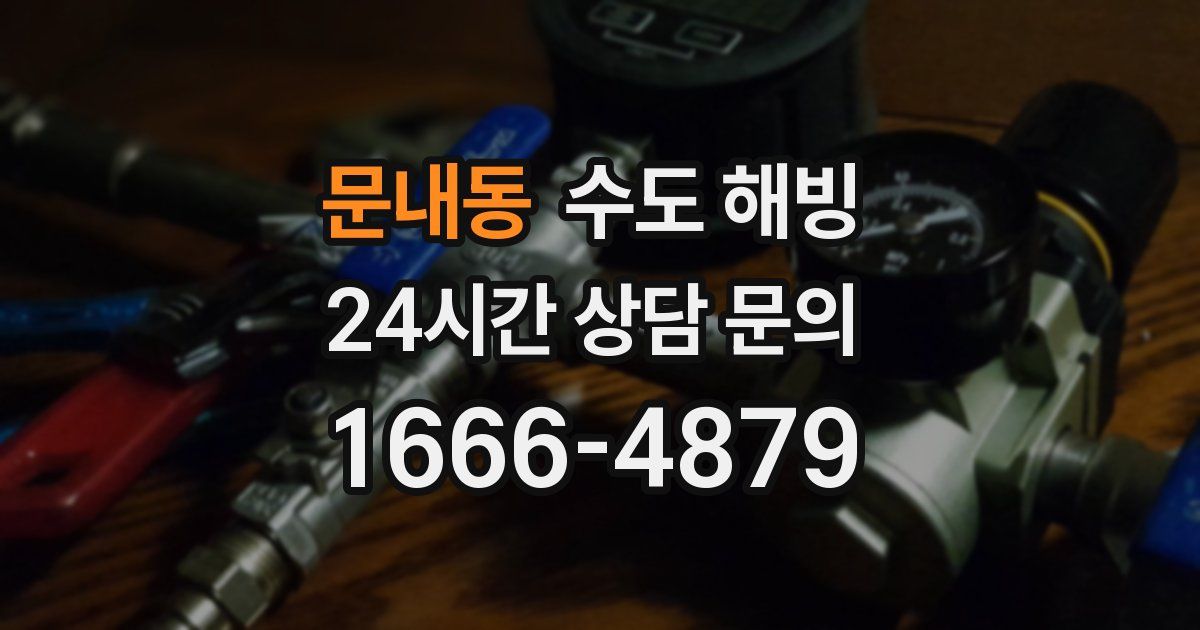 문내동 수도 해빙