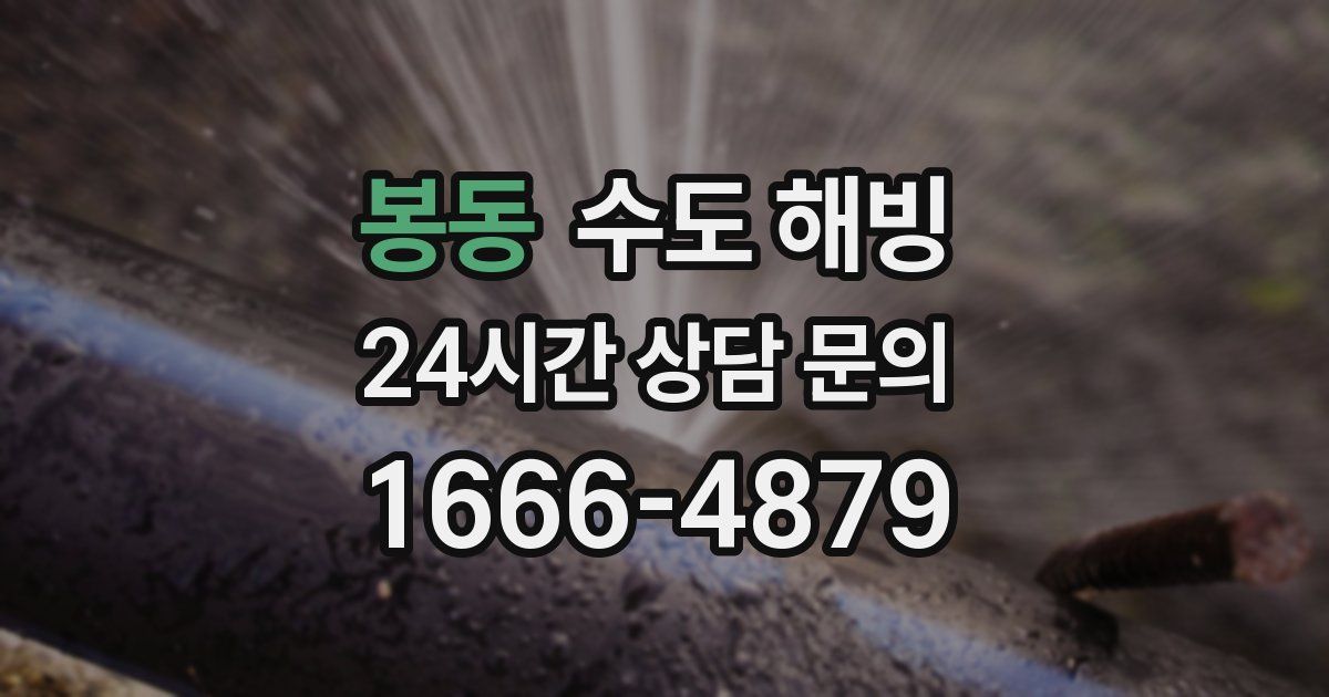 봉동 수도 해빙