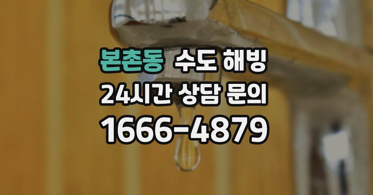 본촌동 수도 해빙