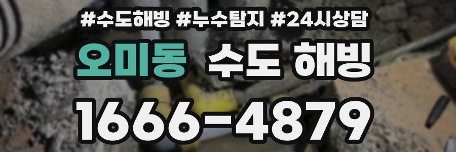 오미동 수도 해빙