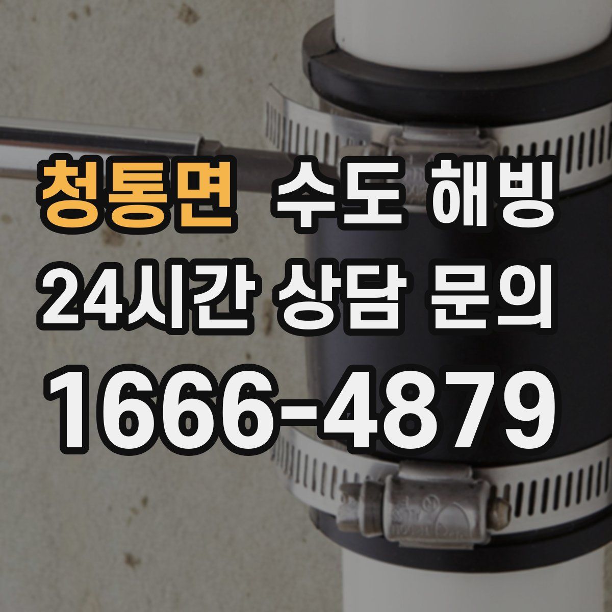 청통면 수도 해빙