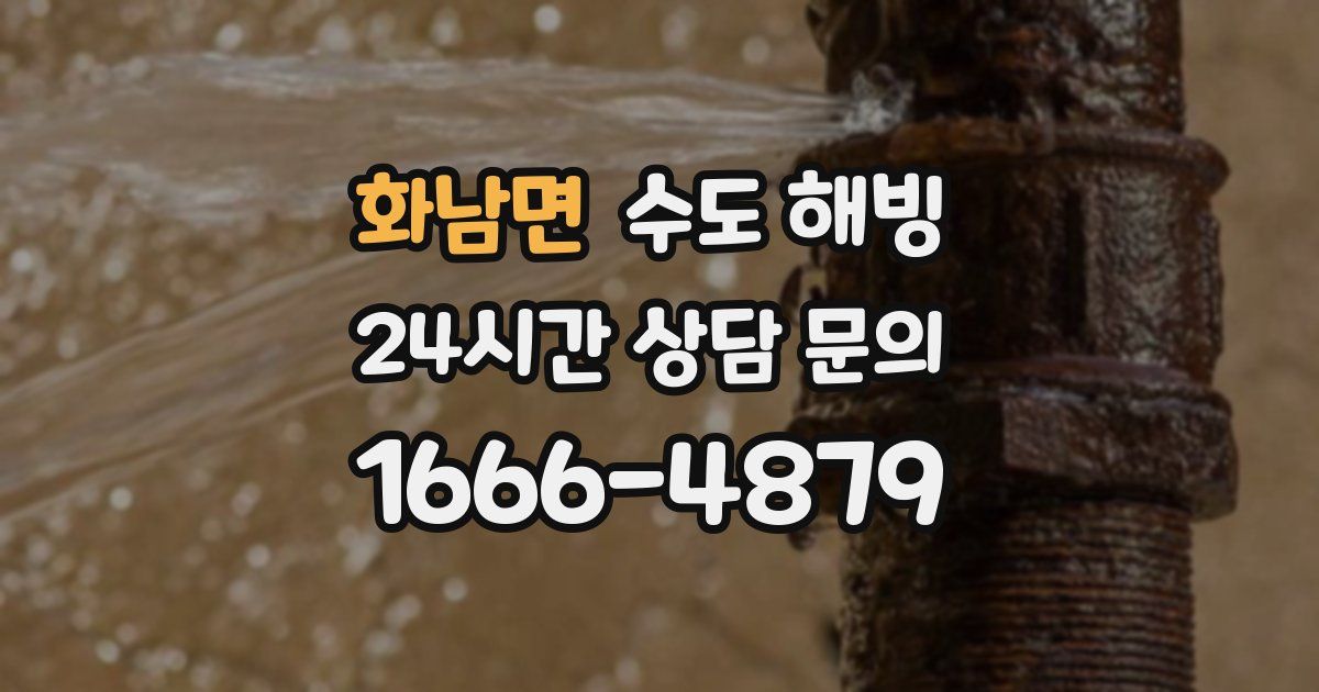 화남면 수도 해빙