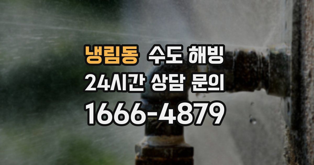 냉림동 수도 해빙