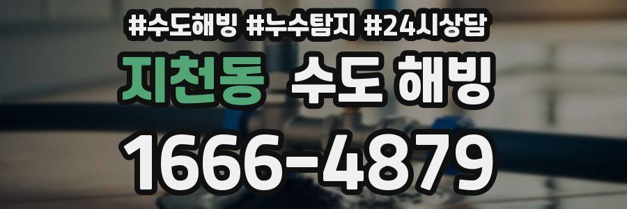 지천동 수도 해빙