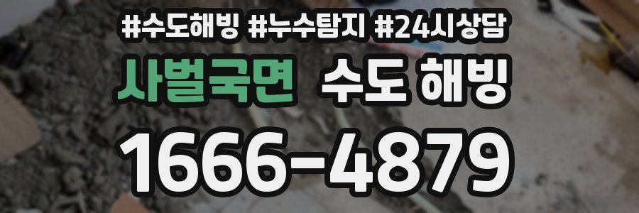 사벌국면 수도 해빙