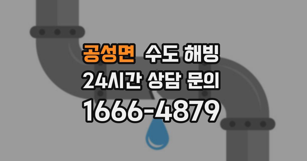 공성면 수도 해빙