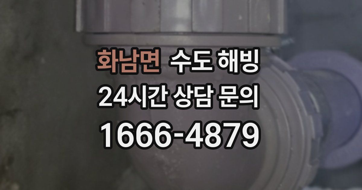 화남면 수도 해빙