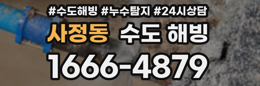 사정동 수도 해빙