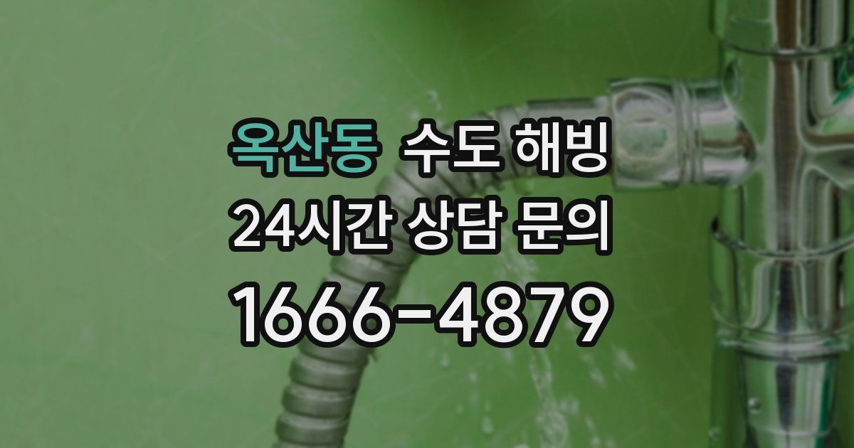 옥산동 수도 해빙