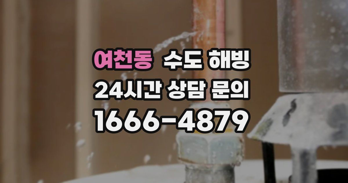 여천동 수도 해빙