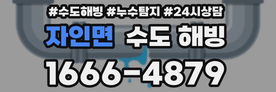 자인면 수도 해빙