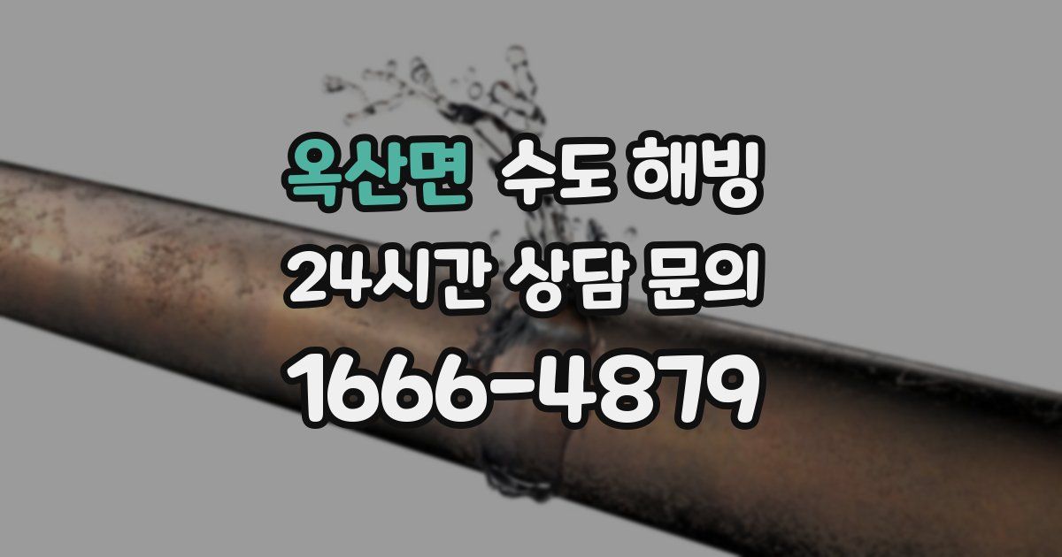 옥산면 수도 해빙