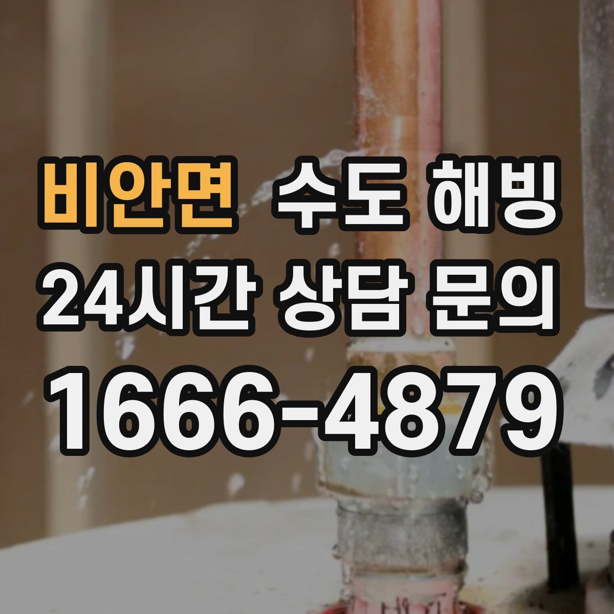 비안면 수도 해빙