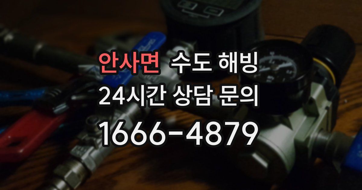 안사면 수도 해빙