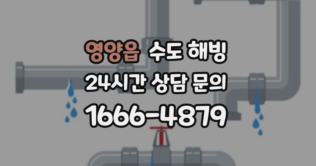 영양읍 수도 해빙