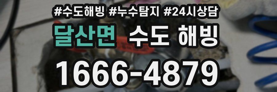 달산면 수도 해빙