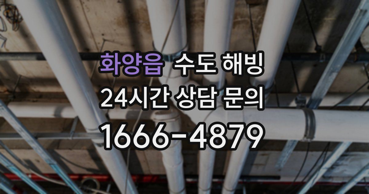 화양읍 수도 해빙