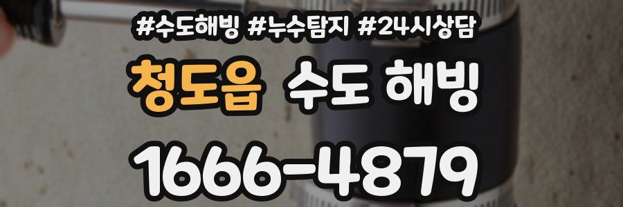 청도읍 수도 해빙