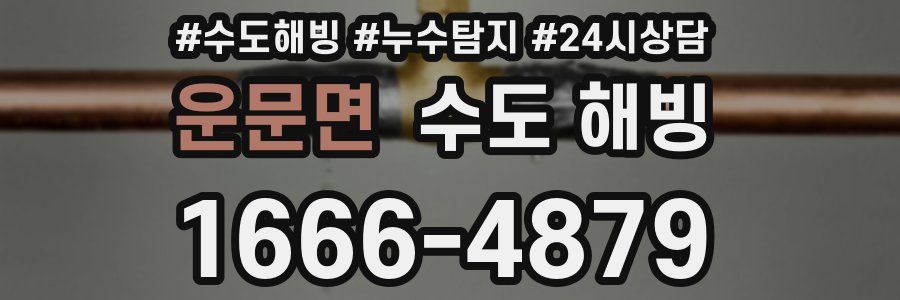 운문면 수도 해빙