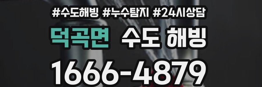 덕곡면 수도 해빙