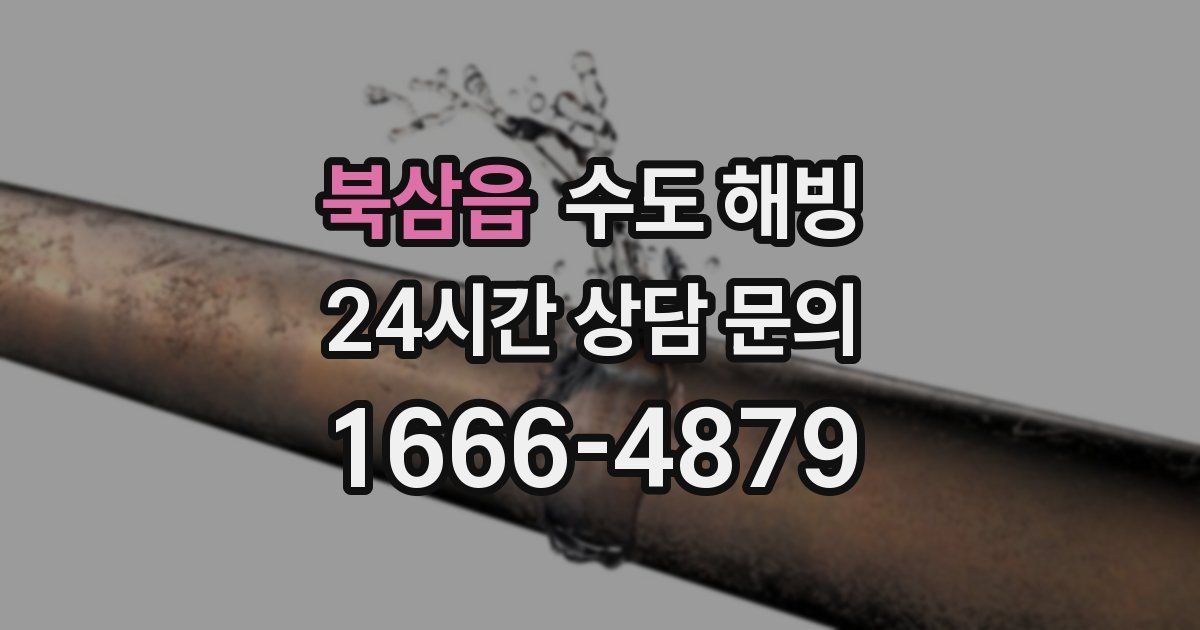 북삼읍 수도 해빙