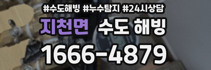 지천면 수도 해빙