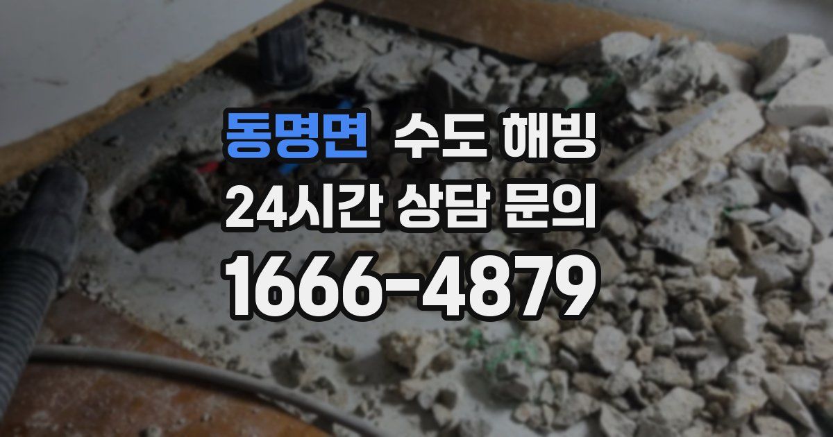 동명면 수도 해빙