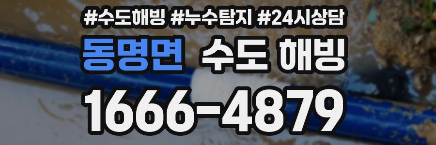 동명면 수도 해빙