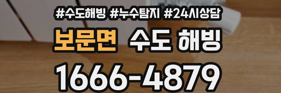 보문면 수도 해빙