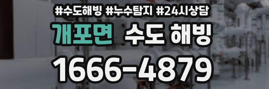 개포면 수도 해빙