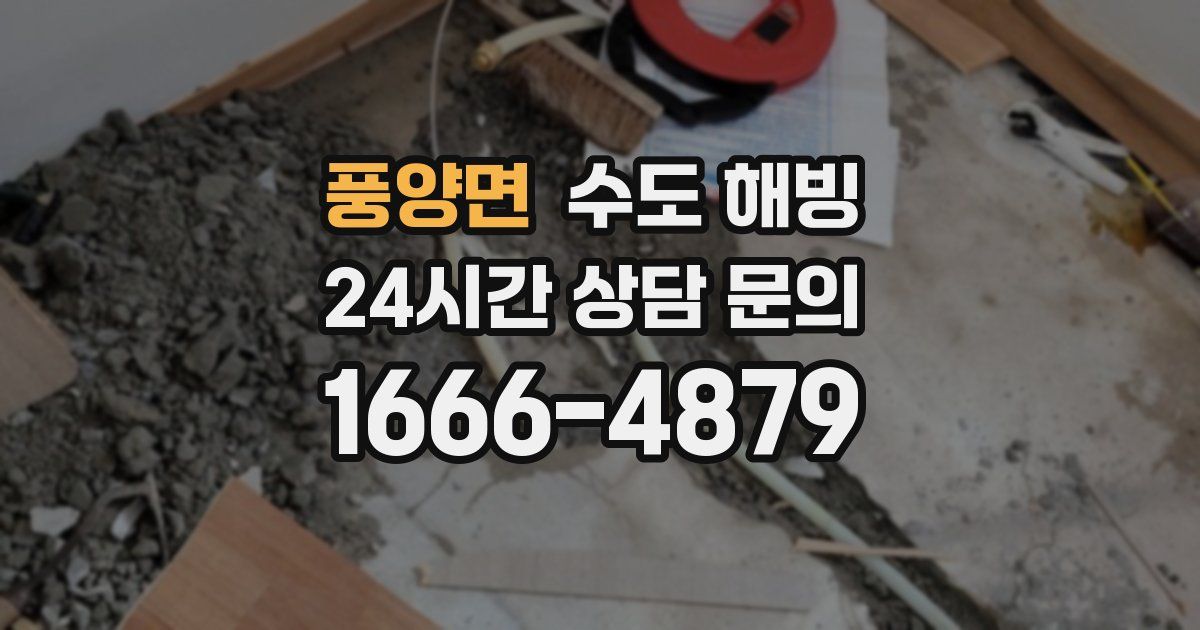 풍양면 수도 해빙