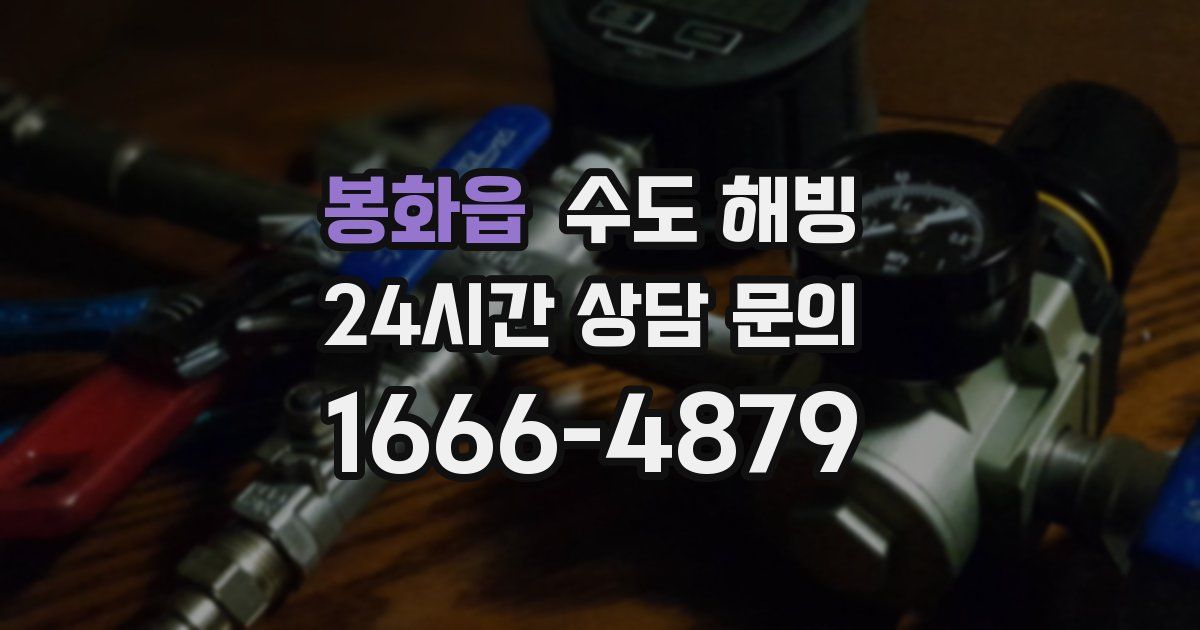 봉화읍 수도 해빙