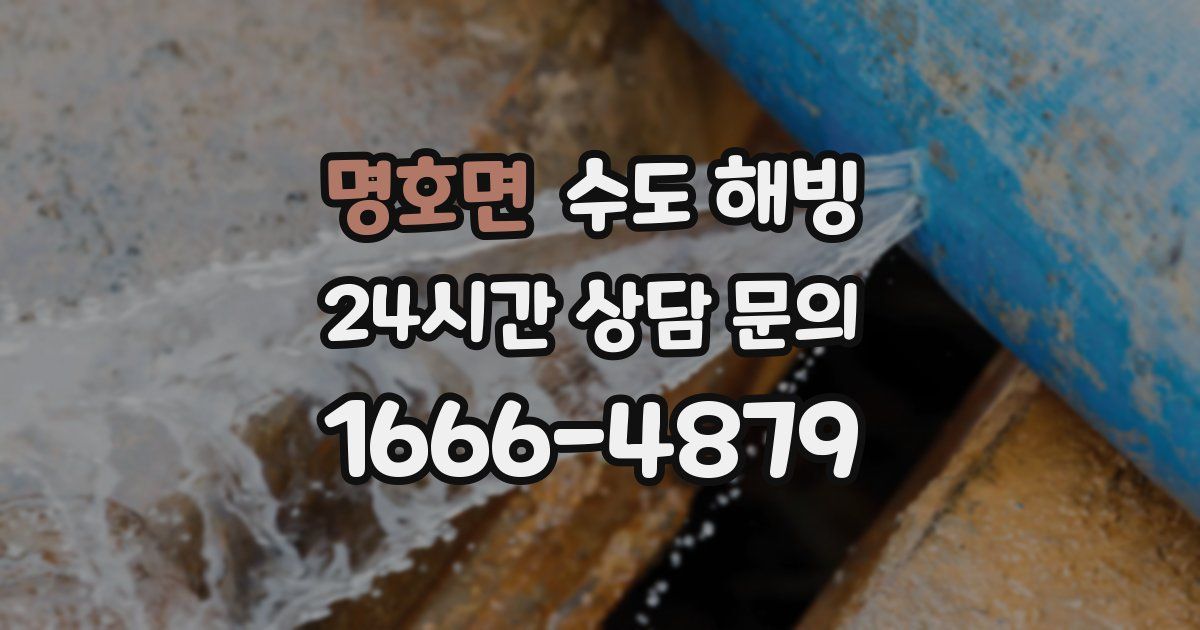 명호면 수도 해빙