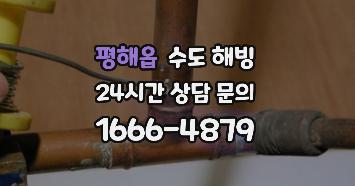 평해읍 수도 해빙