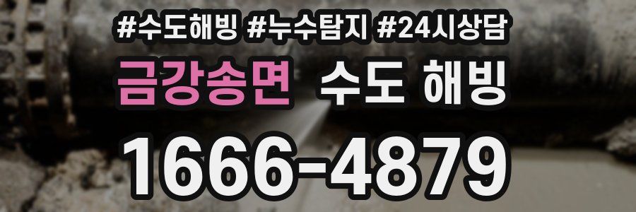 금강송면 수도 해빙