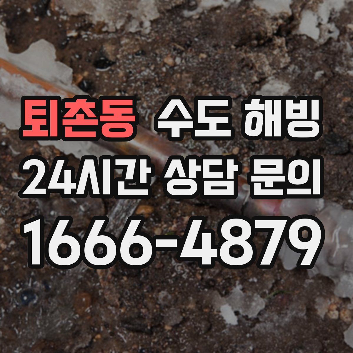 퇴촌동 수도 해빙