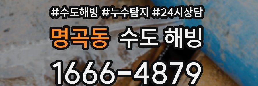 명곡동 수도 해빙